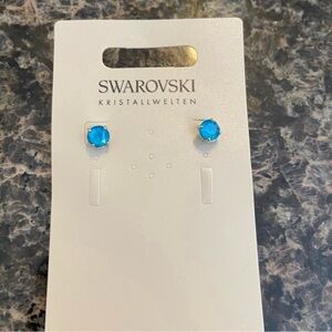 Three (3) pair of beautiful, brand new Swarovski stud earrings.